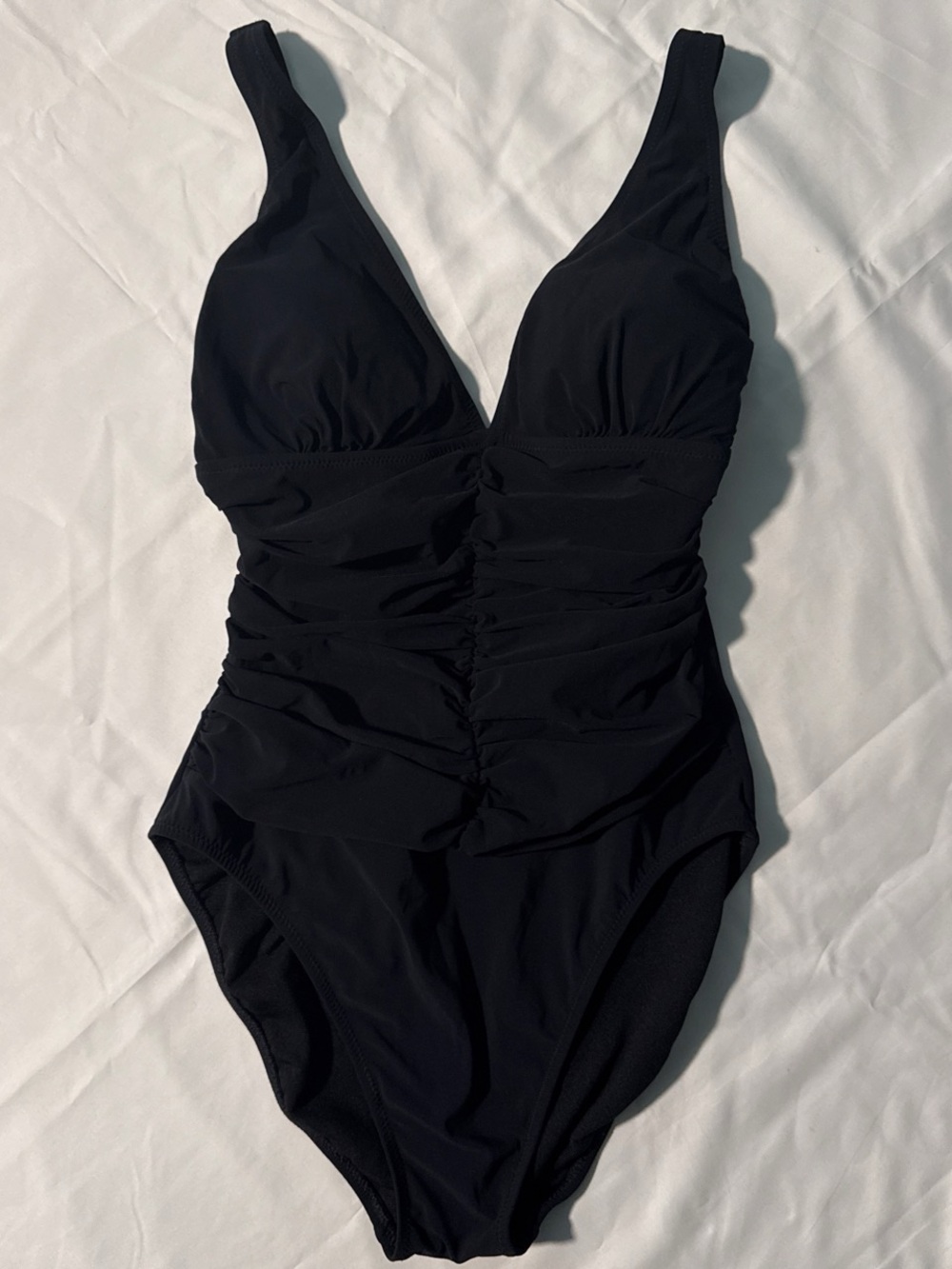 Profile By Gottex Black Ruched One-Piece Swimsuit